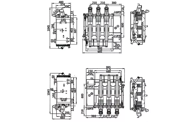 12kV Indoor Three-Position Vacuum Circuit Breaker