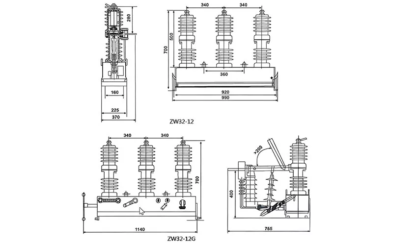 12kV Outdoor Vacuum Circuit Breaker