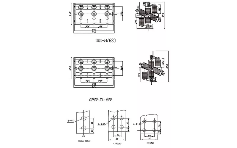 24kV Indoor High Voltage Disconnector Switch