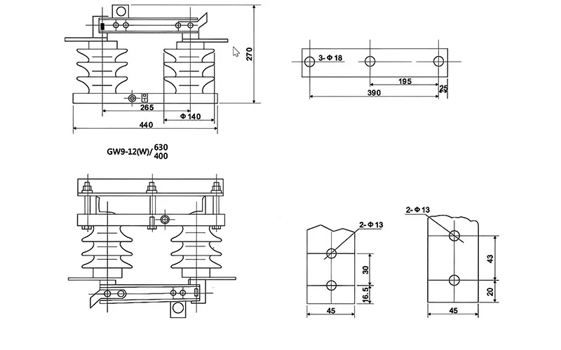 15kV Outdoor High Voltage Disconnector Isolator Switch