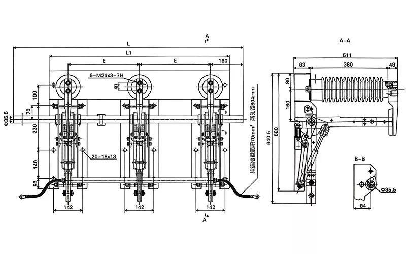 40.5kV Indoor Earthing Switch 31.5kA